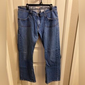 Vintage Levis 542 Jeans 16 M Low Flare Stretch Blue Denim 16M